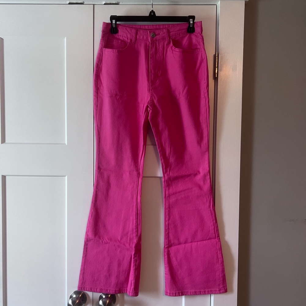 Hot Pink Flare Pants